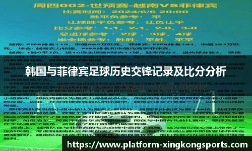 韩国与菲律宾足球历史交锋记录及比分分析